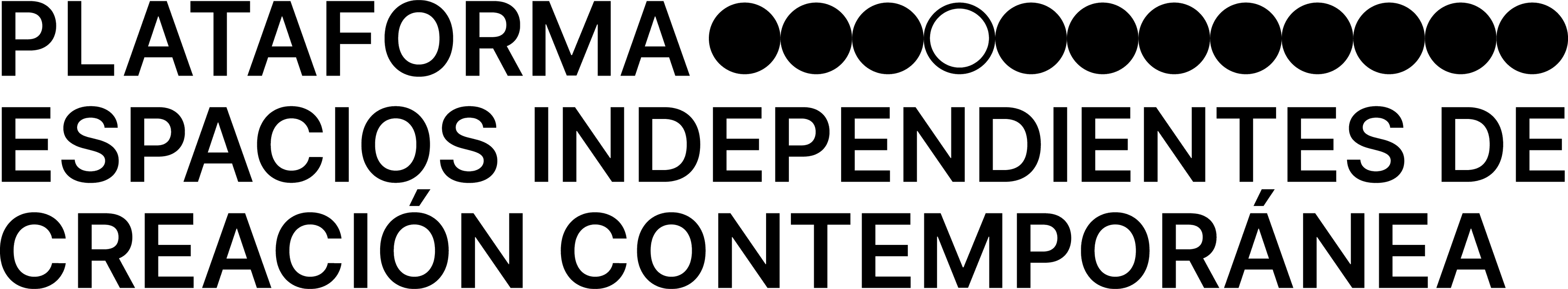 LOGO PLATAFORMA ESPACIOS INDEPENDIENTES DE CREACIÓN CONTEMPORÁNEA